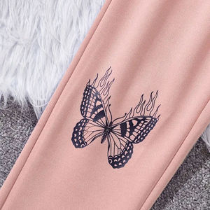 Survêtements d'hiver personnalisés de haute qualité pour bébés filles Jogging et survêtement 2 pièces Respirant Léger Taille élastique - Product Image 3