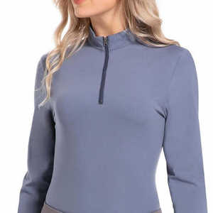 Camisetas de mujer de algodón y poliéster de alta calidad, camiseta ajustada suave con logotipo personalizado para mujer con logotipo - Product Image 5