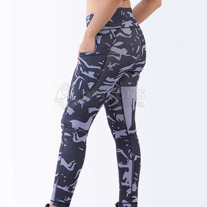 Factory Made Best Selling Women <b>Leggings</b> High Waist Breathable Spandex/<b>Nylon</b> Customized Fitness Wear - Product Image 3
