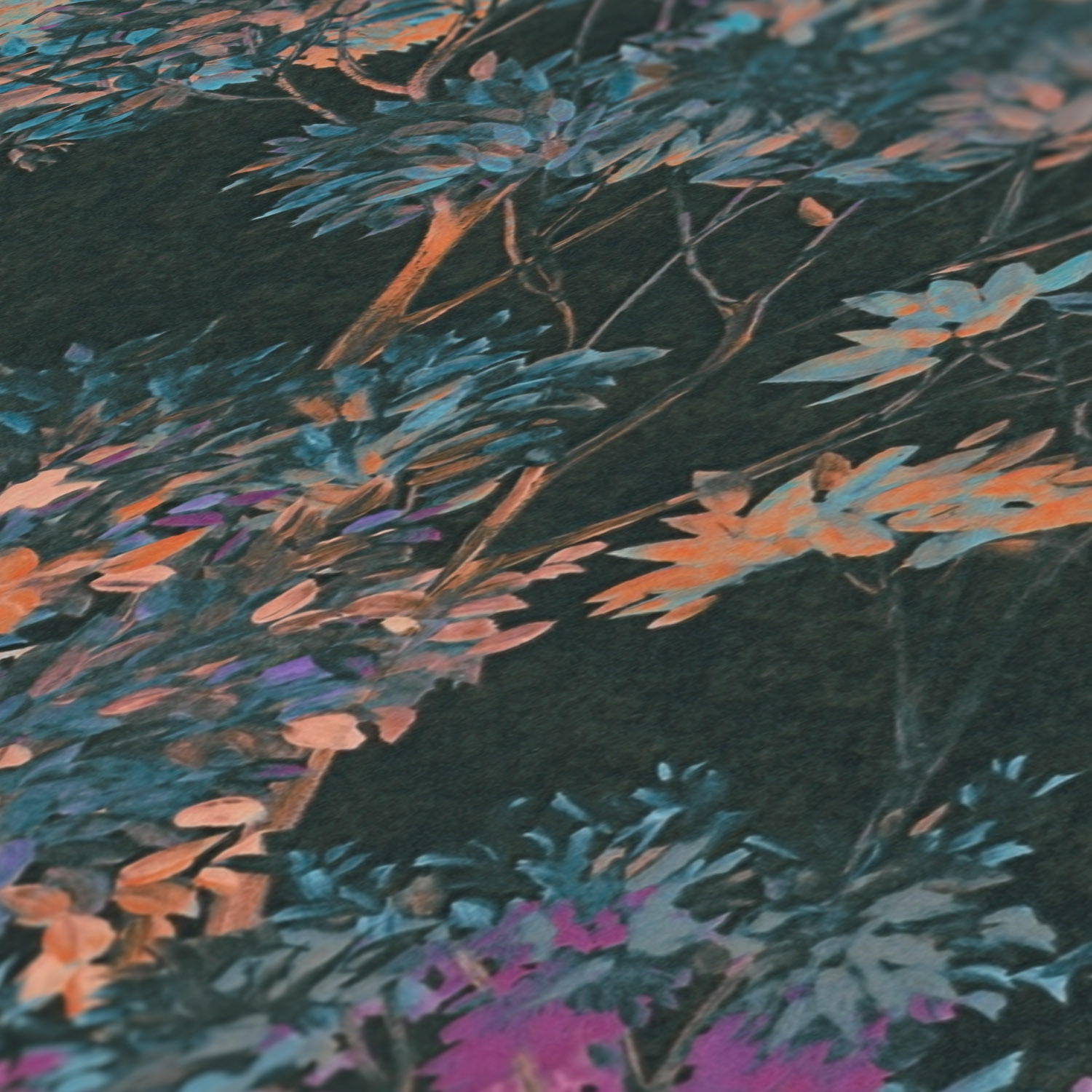 coloured black blue orange