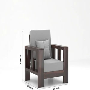 ชุดโซฟา5ที่นั่งทำจากไม้อะคาเซียไม้เนื้อแข็งโรสวูดเลานจ์สำหรับบ้านออฟฟิศและโรงแรม G-Walnut 5ที่นั่ง - Product Image 6