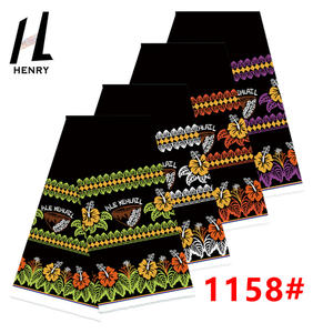 ヘンリーアイランダースタイルの新しいデザインのパシフィックスカート用の伝統的なチキン & バタフライプリント生地 - Product Image 6