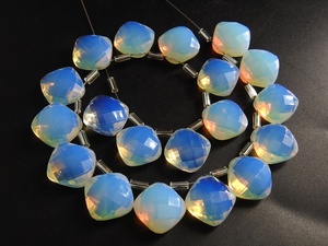 ต่างหูพลอยทรงหยดน้ำทำจากแก้วไฮโดรกันกระแทกทำจากหินควอตซ์สีน้ำเงินโอปอลลูกปัดทรงหลวมแฮนด์เมดสำหรับทำเครื่องประดับ - Product Image 2