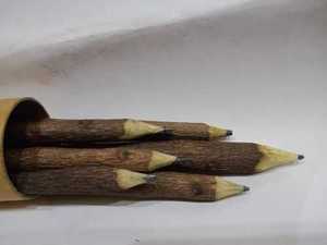 Lápices Ecológicos Hechos a Medida con Madera de Neem Reciclada, Juego Promocional con Logotipo Impreso y Grabado - Product Image 3