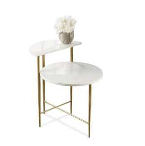 Table basse de conception Unique de qualité supérieure avec dessus en verre pour meubles de bureau de salon Table centrale en métal de fer de haute qualité - Product Image 4