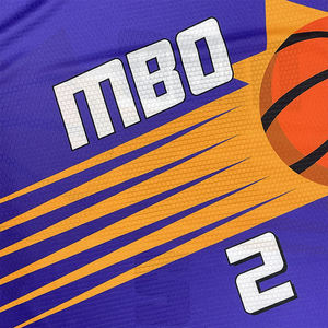 Vente en gros de maillots de basket-ball réversibles personnalisés 100% polyester, sublimation, séchage rapide, respirant, maillot de basket-ball universitaire - Product Image 6