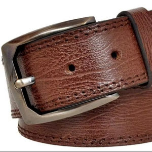 Ceinture en cuir décontracté Grain Hide pour hommes - Product Image 1