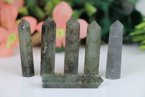 Portalápices de Ágata Labradorita Pulida Hecha a Mano de Primera Calidad al por Mayor, Propiedades Metafísicas, Coleccionables de Arte, Khambhat - Product Image 3