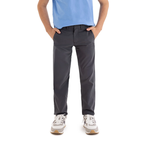 Nouveauté Pantalon chino et pantalon confortable, doux, de couleur unie, pour garçon, avec logo personnalisé, taille premium, coupe ajustée, pour enfants - Product Image 3