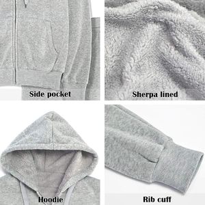 Conjunto de pantalones y Sudadera con capucha de invierno para mujer de la mejor calidad, chándales de jogging con patrón sólido y logotipo personalizado con 2 piezas - Product Image 5