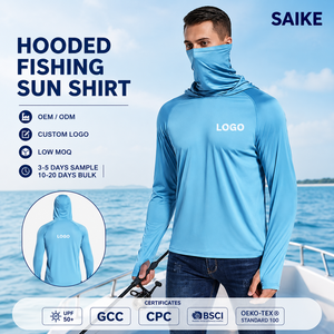 Chemise de pêche personnalisée, prix d'usine, <span class=keywords><strong>anti</strong></span>-<span class=keywords><strong>UV</strong></span>, manches longues, col polo, UPF 50+, respirante, protection solaire, jersey de pêche OEM - Product Image 1