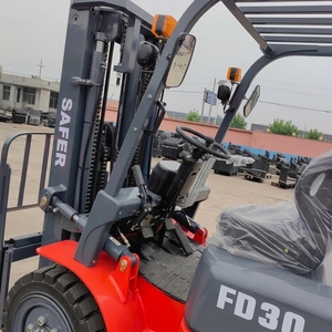 Nouveau chariot élévateur électrique à quatre roues pour entrepôt, avec poste de conduite assis, batterie lithium-ion, mât bi-étages, pour la manutention des matériaux - Product Image 2
