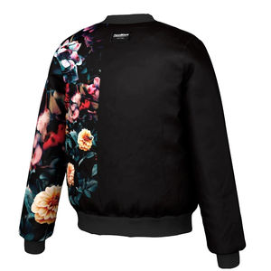 Chaqueta Bomber Unisex con Cierre, Diseño Moderno, Logotipo Personalizado, Estampado de Flores por Sublimación, Parches, Servicio OEM, Nuevo Diseño Letterman - Product Image 1