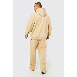 ชุดวอร์มทรงโอเวอร์ไซส์สำหรับผู้ชายชุดวอร์มสองโทนสีออกแบบได้ตามต้องการ - Product Image 4