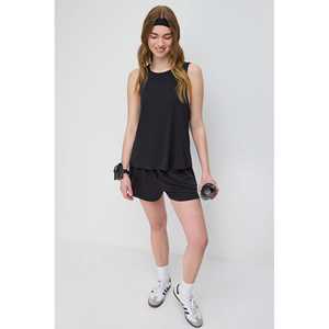 Camiseta Larga sin Mangas con Espalda Cruzada Estilo Casual con Logotipo en la Parte Delantera - Product Image 4