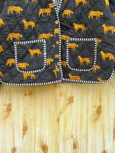 เสื้อแจ็กเก็ตแบบถักสำหรับผู้หญิงลายดอกไม้ผ้าฝ้ายระบายอากาศได้ดีมีกระดุมสำหรับทุกฤดูกาล - Product Image 5