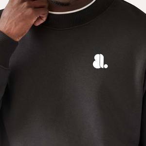 Sudadera de Forro Polar para Hombre, Diseño Nuevo, Corte Regular, Cuello Redondo, Estilo Urbano de Invierno, Lavado Ácido, Impresión Digital, Logotipo Personalizado - Product Image 4