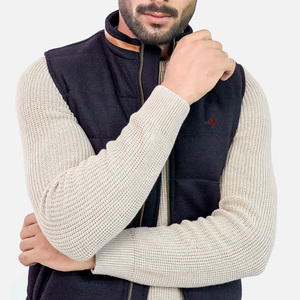 Vente en gros Veste en jean à capuche et col montant avec logo pour hommes coupe-vent d'hiver respirant de haute qualité - Product Image 2