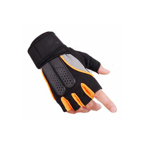 Gants de levage de poids rembourrés respirants réglables sangles de poignet antidérapantes pour l'entraînement de musculation - Product Image 1