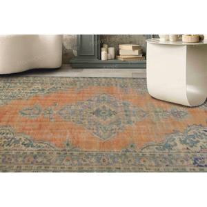 Alfombra Estampada Colorida: Diseño Turco Vintage Vibrante para Entrada y Cocina, Alfombra Delgada No Tejida - Product Image 3