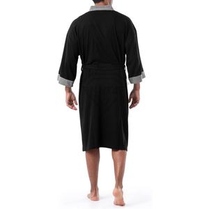 Peignoir en éponge de soie de luxe avec logo personnalisé Peignoir de nuit avec capuche thermique pour hommes et femmes grande taille Peignoirs personnalisés - Product Image 4