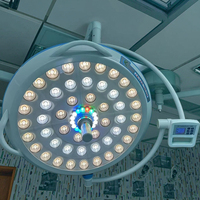 Lámpara Quirúrgica LED de Lujo de 700 mm con Efecto Estrella, Lámpara de Operación sin Sombra con Modo Ambiental RGB para Quirófano de Hospital