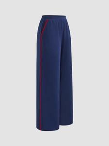 กางเกงสเวตเตอร์ทรงขากว้างสำหรับผู้หญิงกางเกงเลานจ์ทรงหลวมกางเกงใส่เล่นยิมกางเกงใส่เล่นกีฬา - Product Image 3