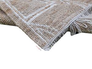 Ensembles de tapis de jute brodés de taille personnalisée de luxe tapis de laine naturelle faits à la main durables pour la qualité d'exportation de salon - Product Image 3