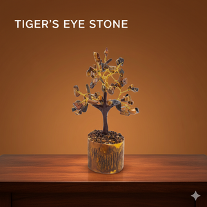 Increíble estatuilla de cristal de Ojos de tigre de 60 chips, árbol de ágata, decoración del hogar, amor, Chakra, piedra preciosa Feng Shui, artesanía de piedra semipreciosa - Product Image 2
