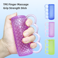Barra de Masaje de Dedos de TPE para Rehabilitación de Manos, Entrenamiento de Fuerza de Agarre, Relajación Muscular de Manos, Descompresión y Masaje de Dedos