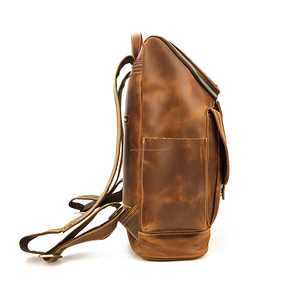 Mochila de Cuero Unisex para Portátil, con Logotipo Personalizado, Gran Capacidad, Ideal para Viajes, Oficina, Estudiantes, Directo de Fábrica - Product Image 4