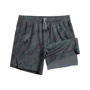 กางเกงกีฬาขาสั้นสำหรับผู้ชายกางเกงขาสั้นเอวยางยืดสำหรับวิ่งออกกำลังกายกันแบคทีเรียออกแบบโลโก้ได้ตามต้องการ - Product Image 6