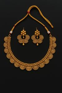 Nouvelle collection d'ensembles de colliers anciens 44 Gm pour mariage et fête ensembles de bijoux de mode disponibles en vrac - Product Image 3