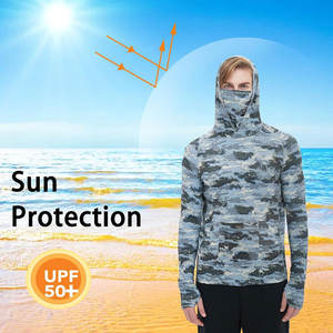 Sudadera con capucha de pesca de manga larga con logotipo personalizado Sublimación Impermeable UPF50 + Sudadera con capucha de protección solar para pesca - Product Image 3