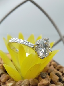 Custom Fancy Solitaire Engagement Wedding Party Ring VVS Diamond 100% Satisfaction Guaranteed 14k 18k Gold 925 Silver GIA - Product Image 5