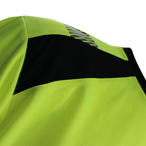 Custom Logo Work <b>t</b> <b>Shirt</b> Short Sleeve <b>Hi</b> <b>Vis</b> Safety Reflective <b>T</b>-<b>Shirts</b> Polyester Workwear - Product Image 3