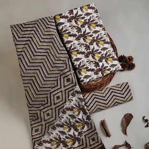 Nouveau costume Salwar Kameez en coton imprimé de style indien et pakistanais tendance, non cousu, en coton léger, imprimé en bloc - Product Image 1