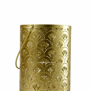 <b>Laser</b> Cut Design Metal Hanging Tea <b>Light</b> Candle Holder Gold Finished For Home & <b>Christmas</b> Decor Tealight Holder - Product Image 2