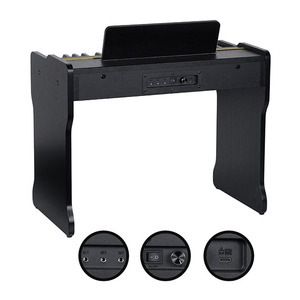 Piano numérique pour enfants en bois Midex CP-360BK - 37 touches, toucher réaliste et design authentique, tabouret inclus - Noir - Product Image 3