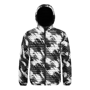 <b>Down</b> Wholesale Customized <b>Tie</b> Dye Autumn Men's Oversized Thickened High Quality Warm Waterproof Breathable Puffer Jacket - Product Image 3