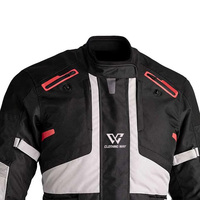 Blouson de moto pour homme, grande taille, respirant, anti-UV, % polyester, blouson de course pour motard, rembourrage de protection, imperméable