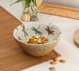 Cuenco impreso de madera de lujo Diseño único con personalización en color de diseño por Decor IMPEX - Product Image 2