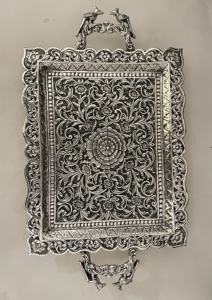 Hand Crafted Silver Plated Tray With Vintage Bowls For Home Decoration Wedding Return <b>Gift</b> Bowls <b>Copper</b> Elephant Bowls - Product Image 4