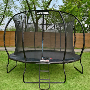 Zoshine Chine Trampoline en vente Trampoline citrouille 6/8/10/12/14/16 pieds Bung Jump Trampoline rond extérieur avec filet intérieur - Product Image 3