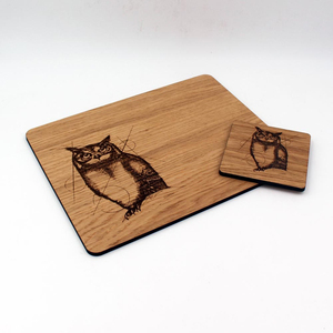 Accessoires de cuisine absorbants ronds à sublimation OEM napperons ronds en bois de bambou nacré napperons en jute - Product Image 2