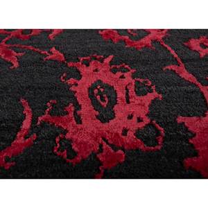 Alfombra Floral Chaos Theory de Kavi Red, Tejida a Mano con Lana, Bambú y Seda, Técnica 3D para Decoración de Sala de Estar, Esk-623 Rojo Anaranjado - Product Image 3