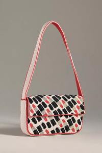 Porte-monnaie en coton perlé fait à la main Botox argent paillettes pochette à fermeture éclair drôle déclaration sac brodé classique cosmétique pochette cadeau - Product Image 4