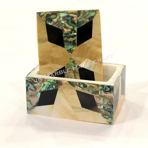 Vintage Marble Leather Jewelry <b>Box</b> Sophisticated Handmade Inlay Classic Decorative <b>Gift</b> <b>Box</b> for Necklaces Available for Sale - Product Image 2