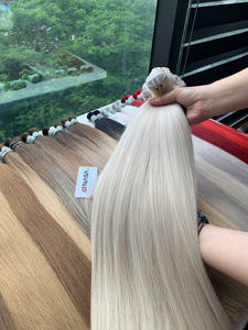 ผมต่อจากผมมนุษย์แบบตรงเวียดนามแบบธรรมชาติเรียบลื่นแข็งแรงมากปลายสองด้านมีหลายสี - Product Image 5