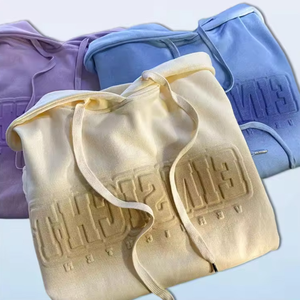 Sudadera con Capucha Personalizada con Logotipo, Estilo Urbano Invernal, Holgada, de Algodón y Poliéster, con Relieve, Unisex, de Alta Calidad y Peso Pesado - Product Image 1